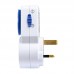 Masterplug 24hr Mechanical Segment Timer Plug Socket White TMS24